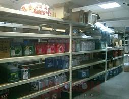 Сеть супермаркетов автозапчастей "Автобан", стеллажи полочные